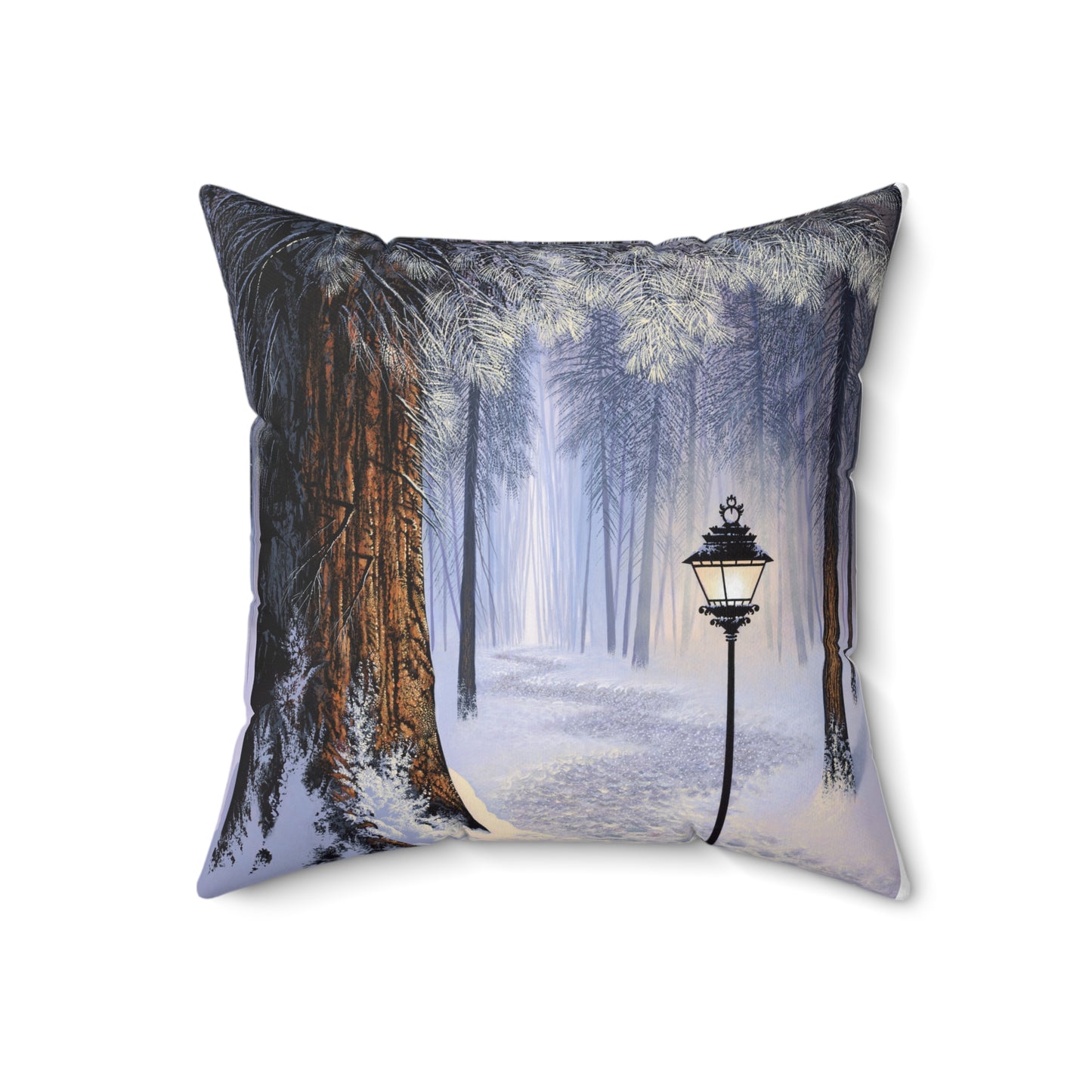 Spun Polyester Square Pillow - The Light That Guides You Home