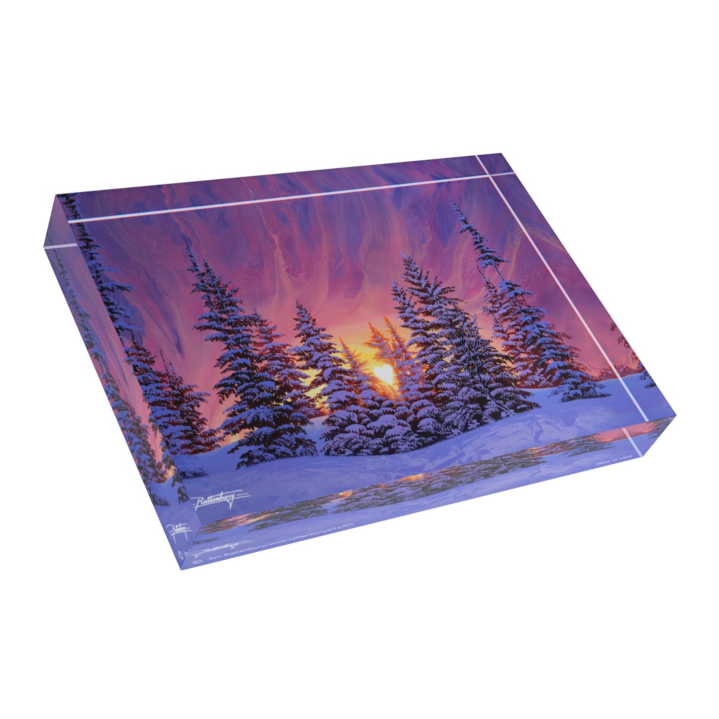 Acrylic Photo Block - Glow of Love