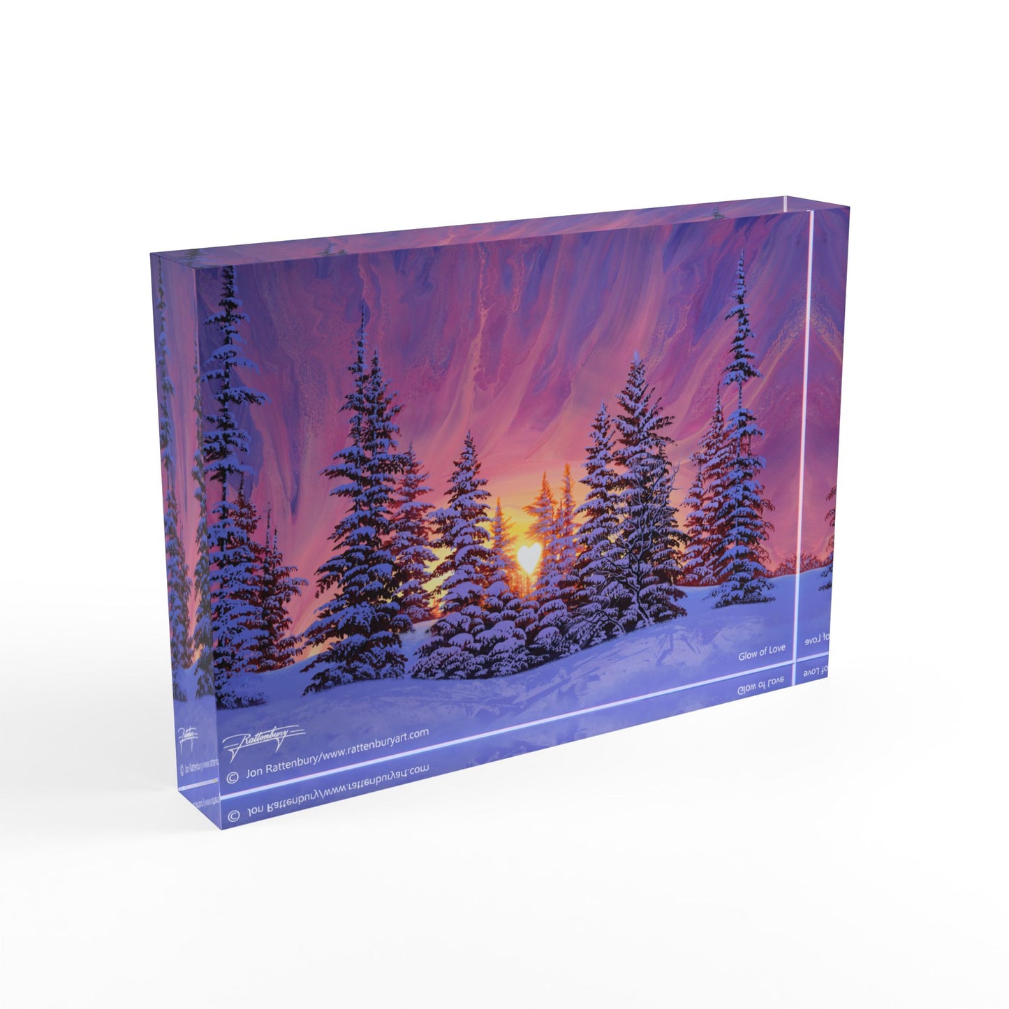 Acrylic Photo Block - Glow of Love