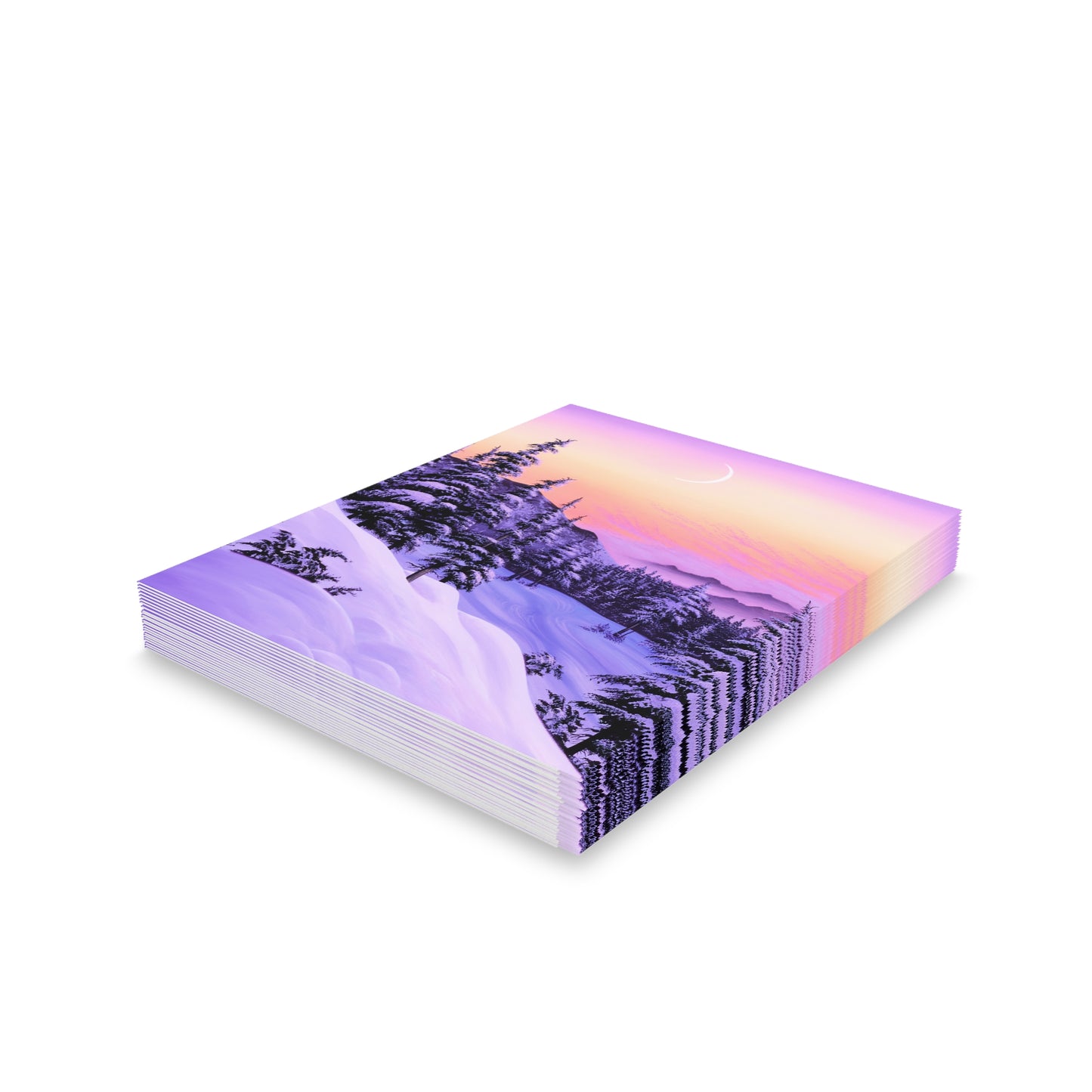 Greeting cards (8, 16, or 24 pack) - Winter Moon