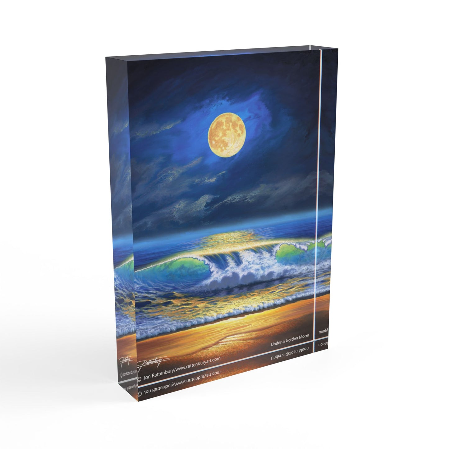 Acrylic Photo Block - Under a Golden Moon