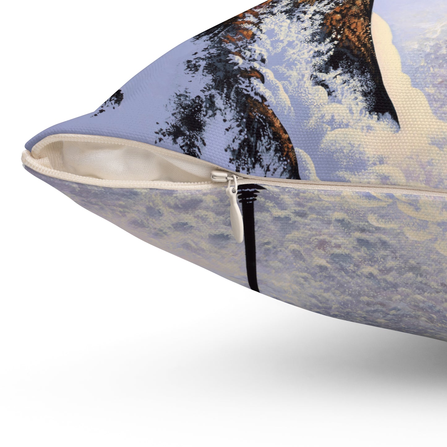 Spun Polyester Square Pillow - The Light That Guides You Home
