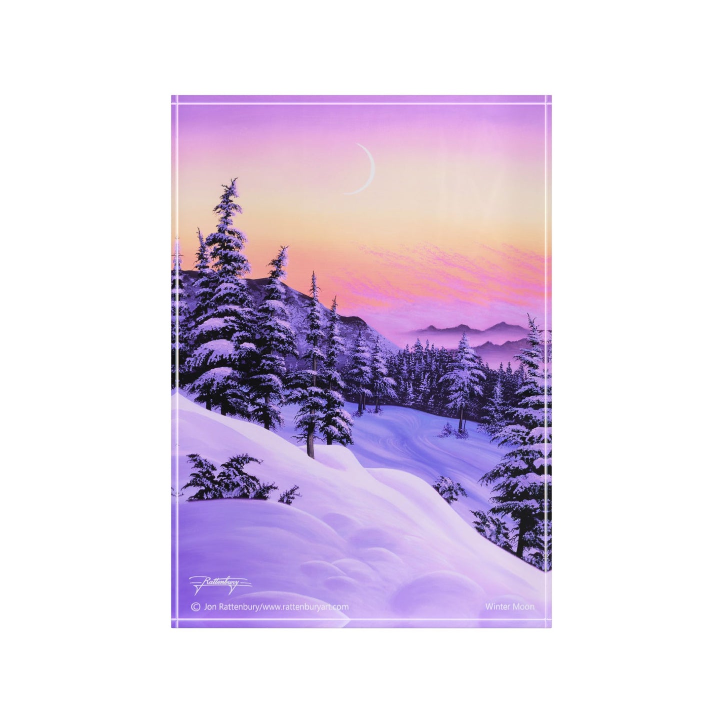 Acrylic Photo Block - Winter Moon