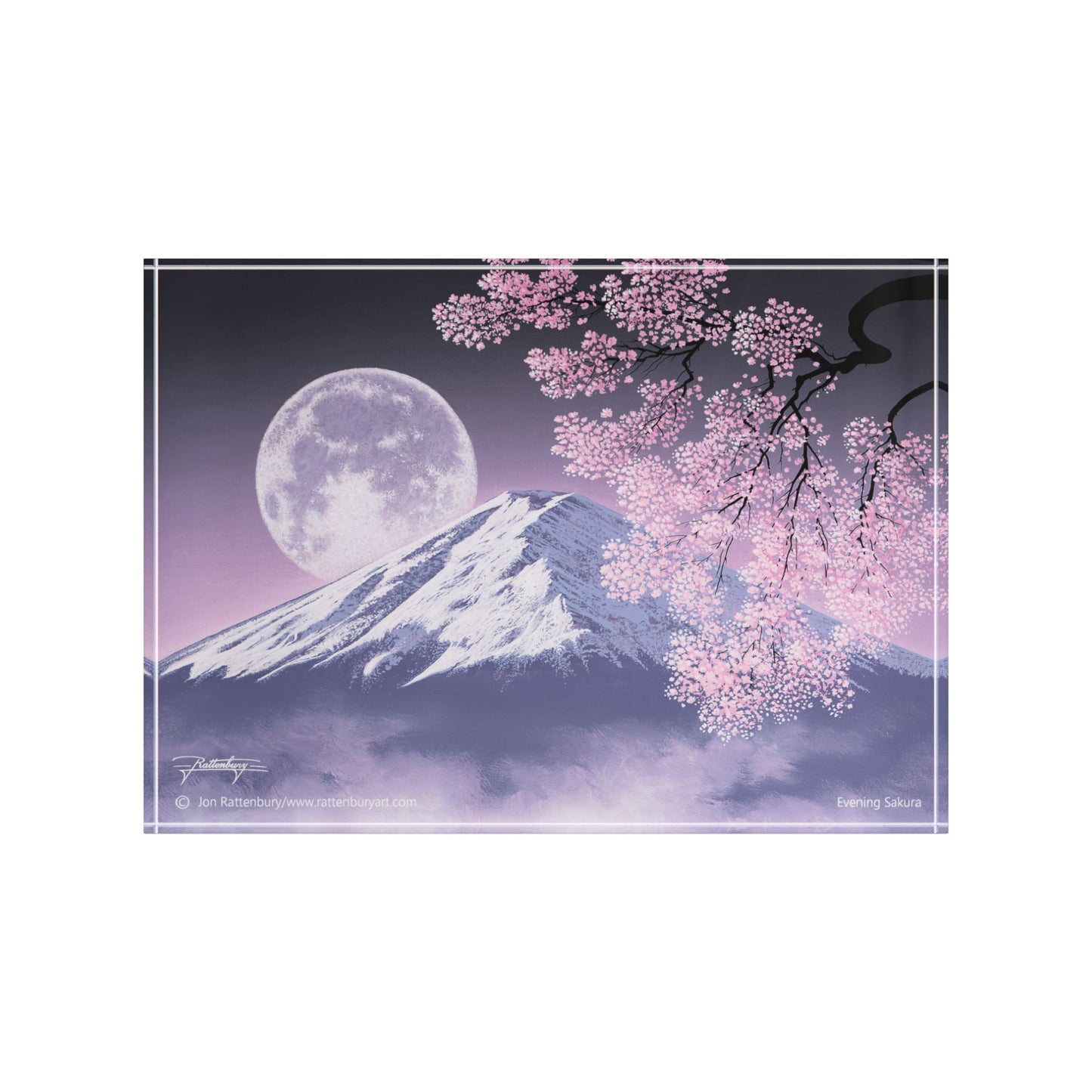 Acrylic Photo Block - Evening Sakura