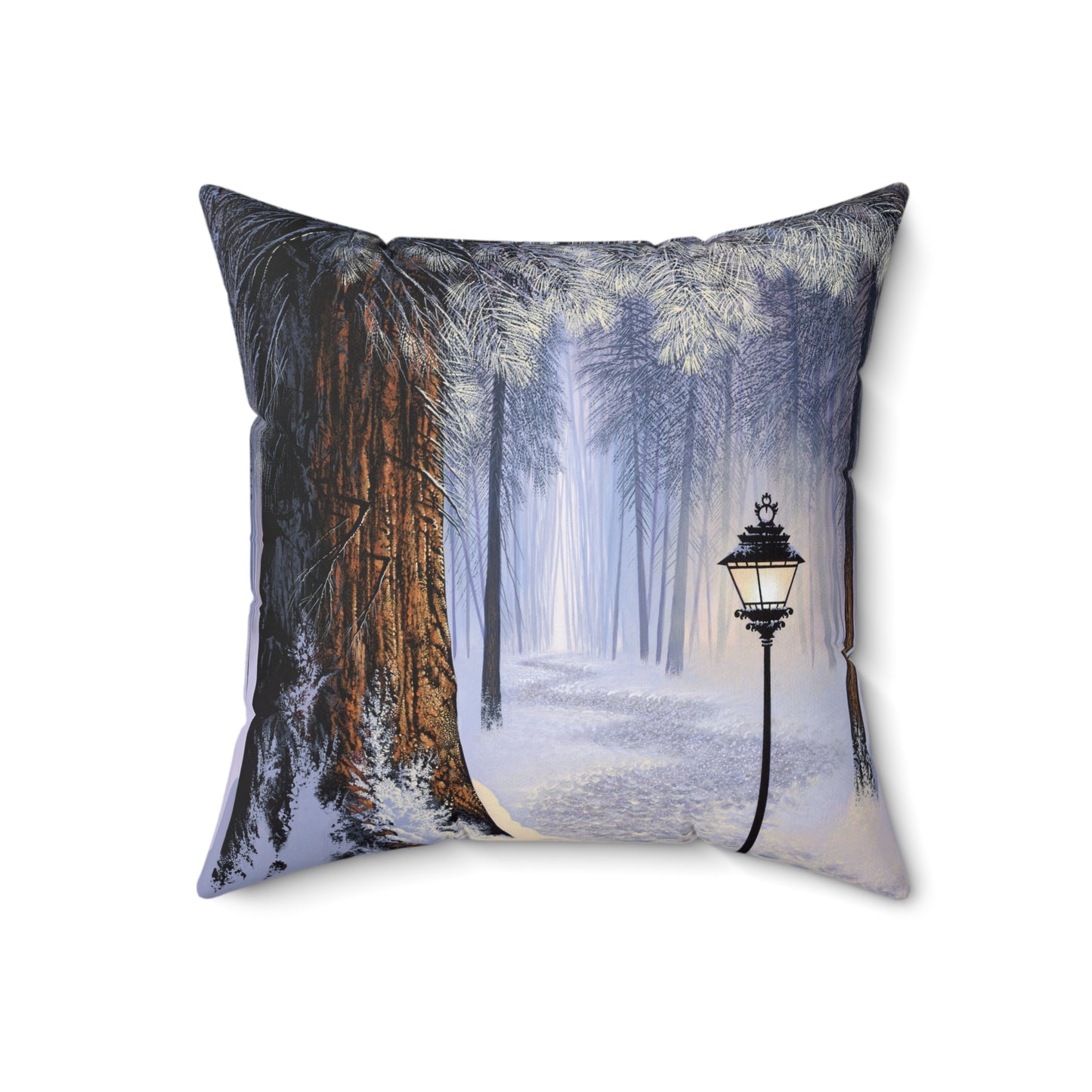Spun Polyester Square Pillow - The Light That Guides You Home
