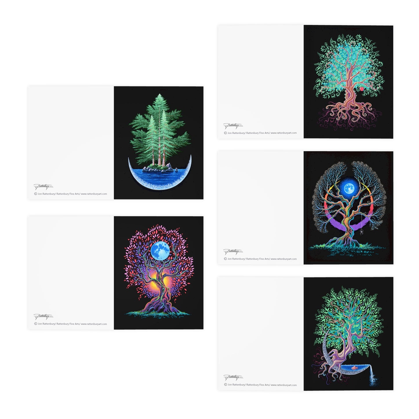 Multi-Design Greeting Cards (5-Pack) Trees