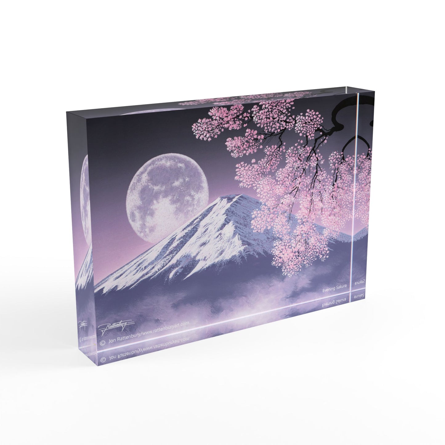 Acrylic Photo Block - Evening Sakura