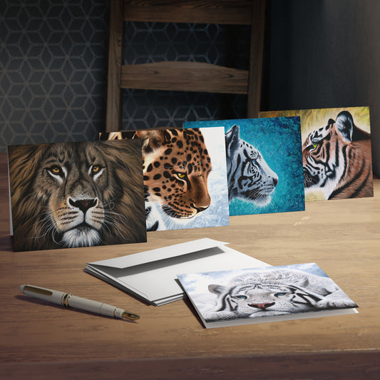 Multi-Design Greeting Cards (5-Pack) - Big Cats