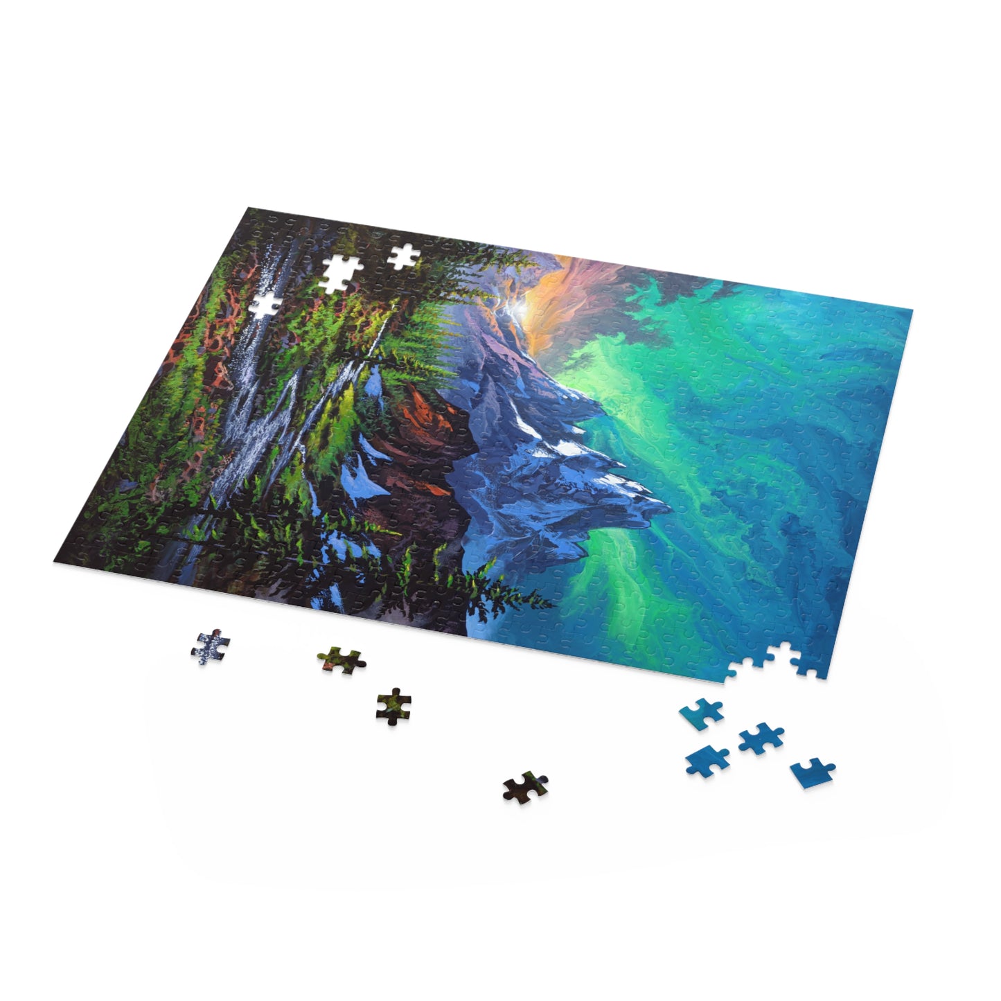 Puzzle (500-Piece) - Aurora Sunset