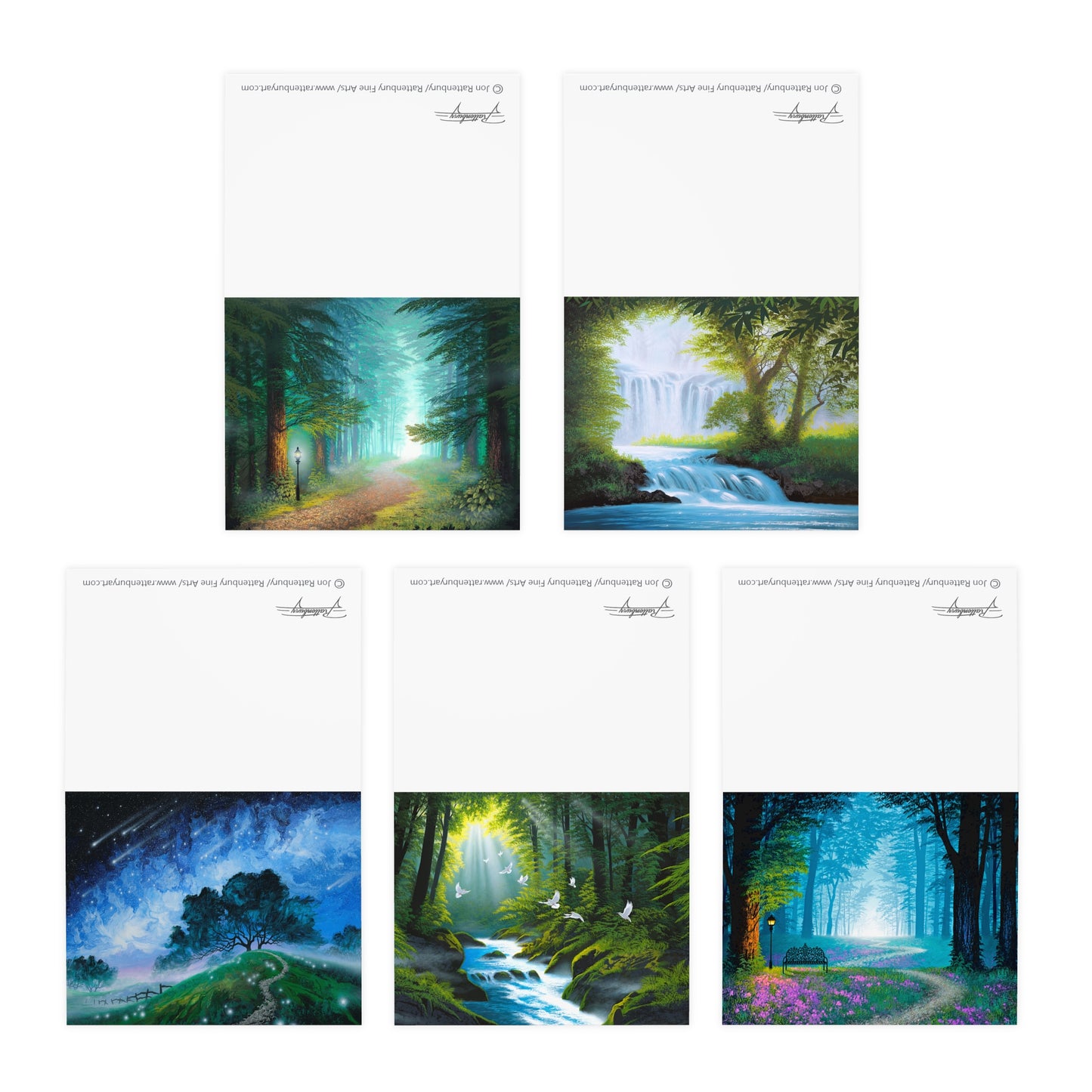 Multi-Design Greeting Cards (5-Pack) Landscapes 1