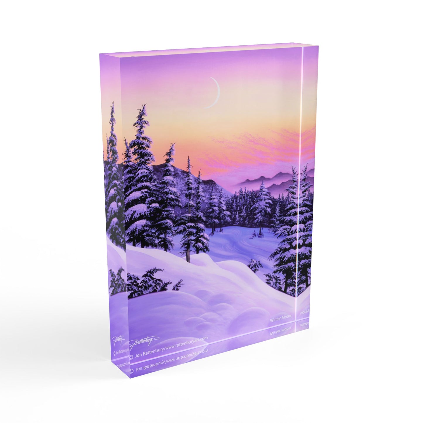 Acrylic Photo Block - Winter Moon