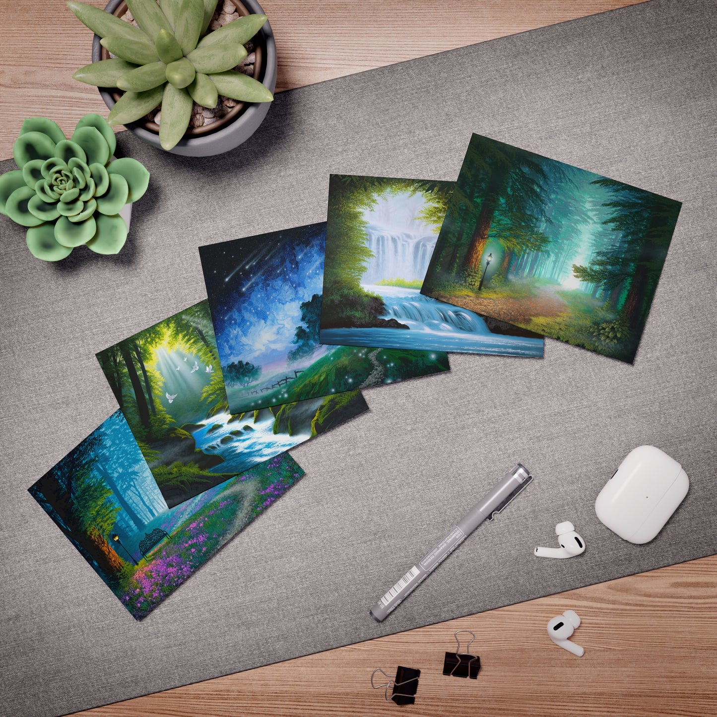 Multi-Design Greeting Cards (5-Pack) Landscapes 1