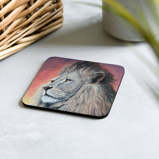 Cork-back coaster - It's Good to be King