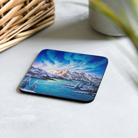 Cork-back coaster - Endless Frontiers