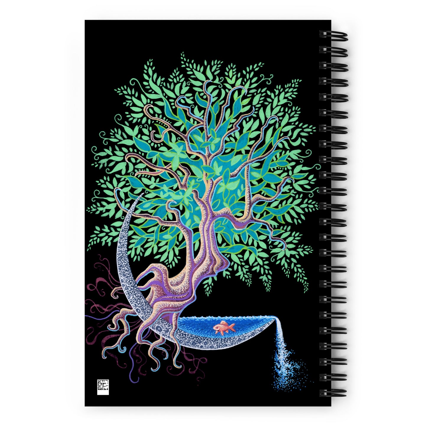 Spiral notebook - Moon Fish