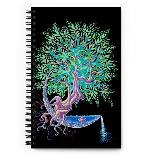 Spiral notebook - Moon Fish