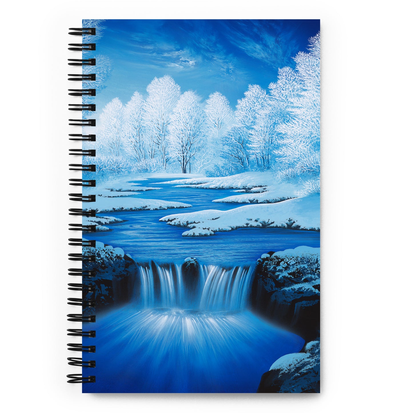 Spiral notebook - Blue Cascade