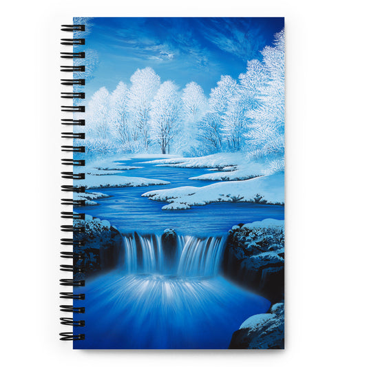 Spiral notebook - Blue Cascade