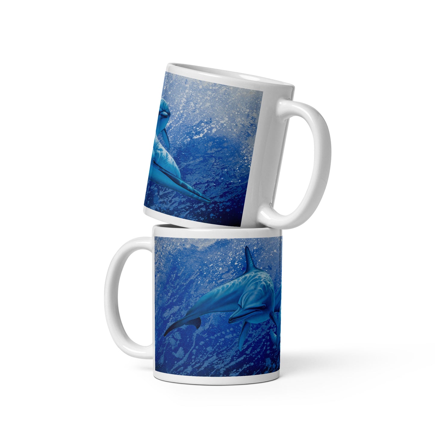 White glossy mug - Blue Dream