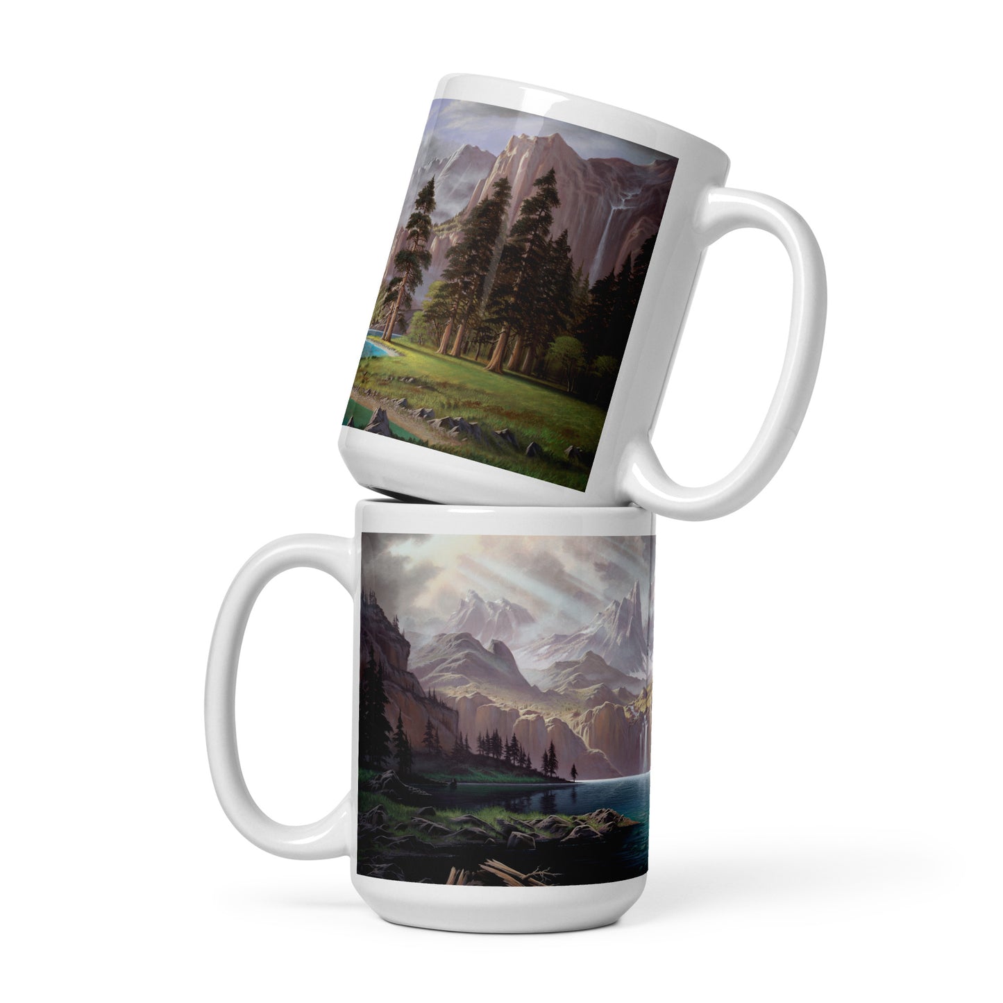 White glossy mug - Symphony of the Sierras