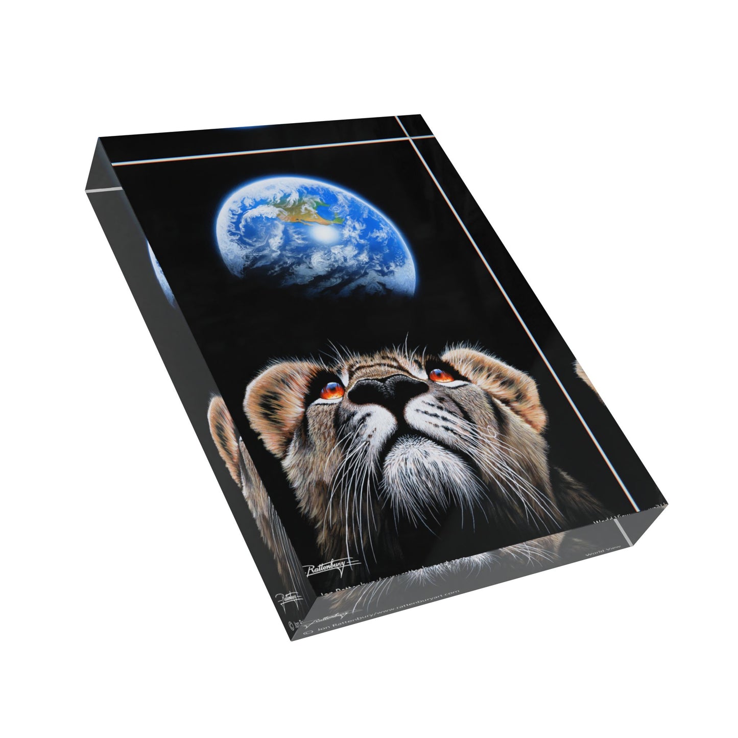 Acrylic Photo Block - World View