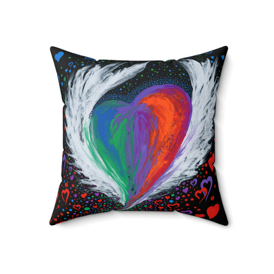 Spun Polyester Square Pillow - Fly Me Away