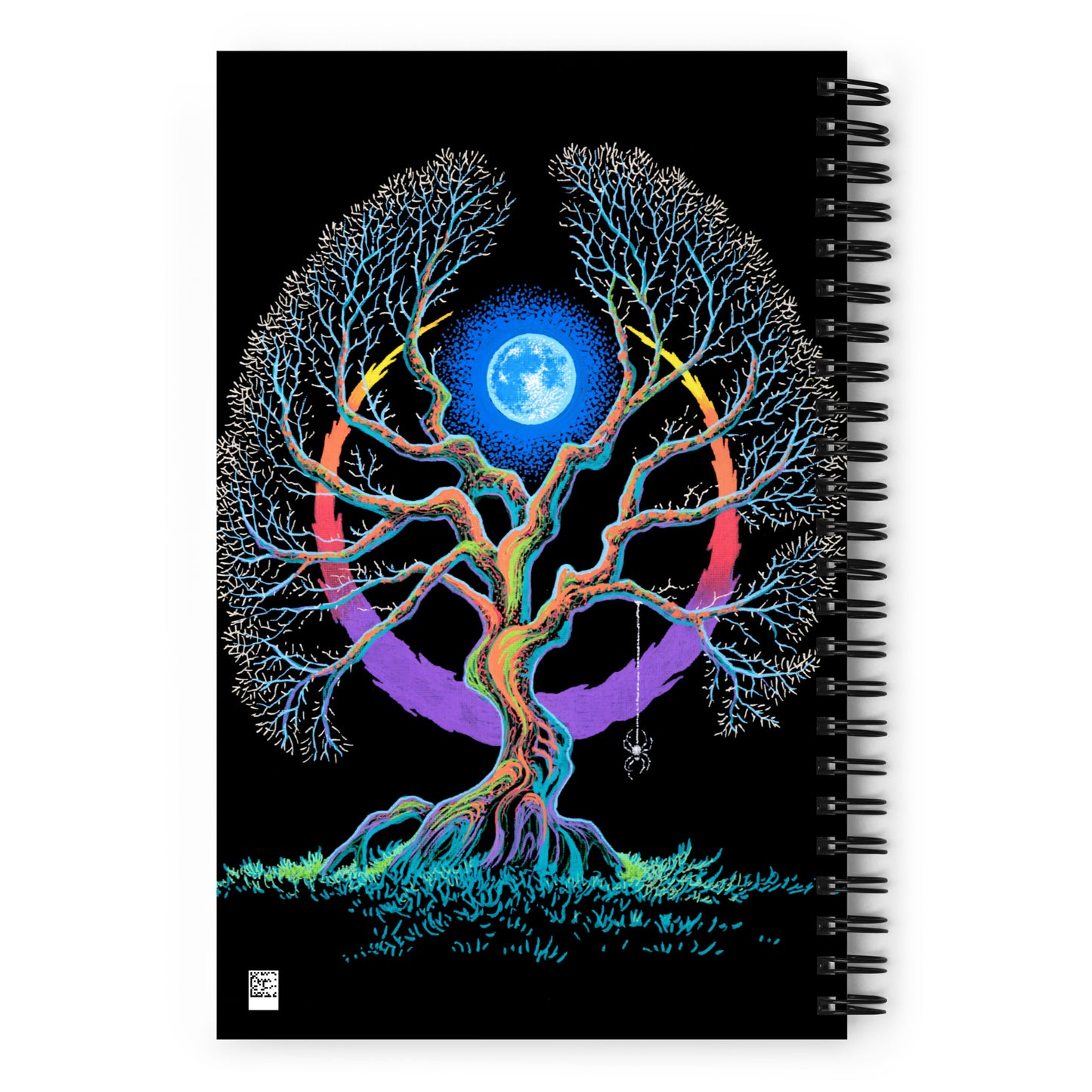 Spiral notebook - Spider Moon