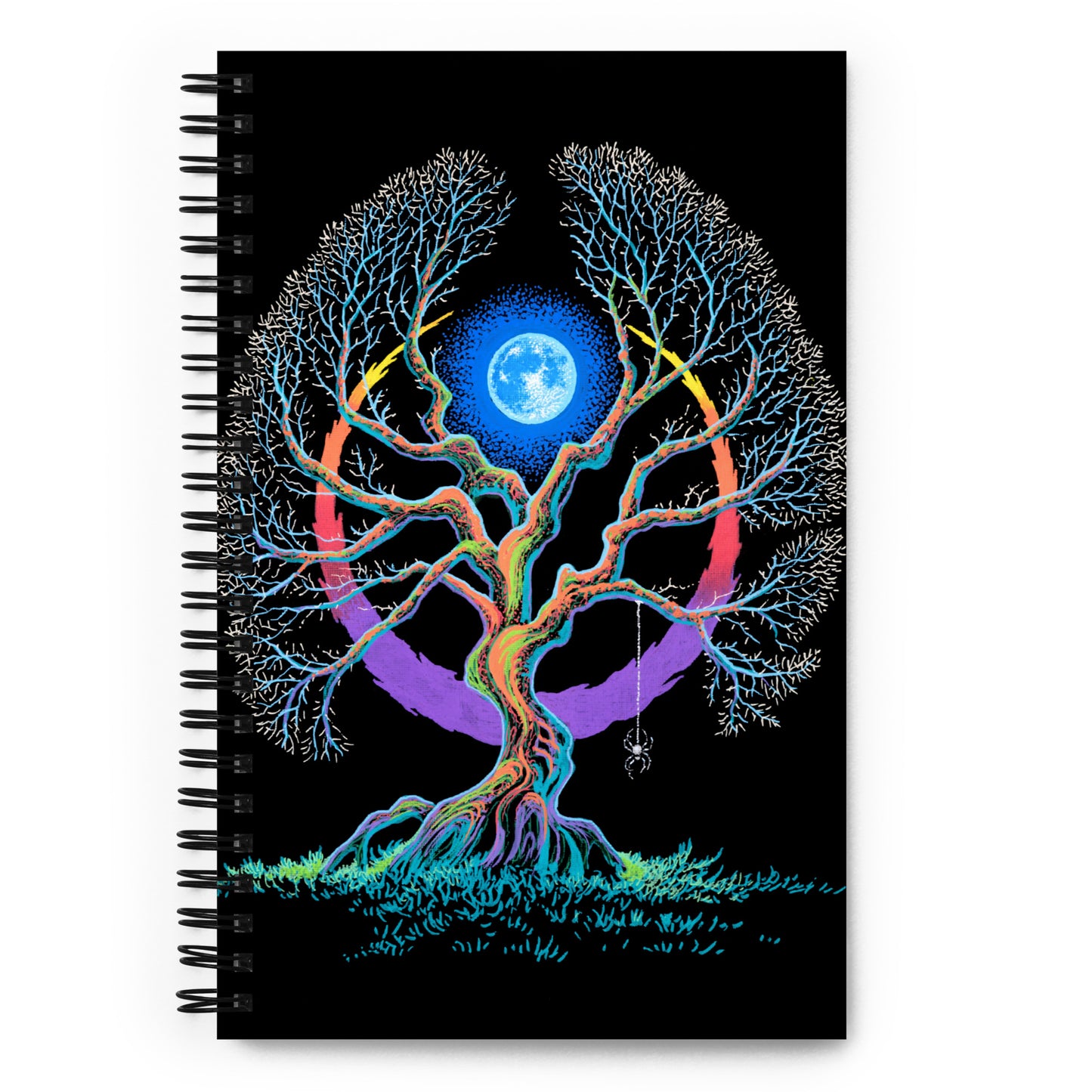 Spiral notebook - Spider Moon